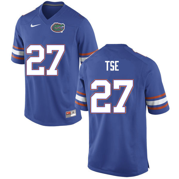 Men #27 Joshua Tse Florida Gators College Football Jerseys Sale-Blue